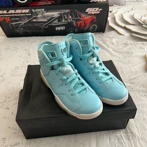 Jordan Sky Blue Sneakers with White Trim